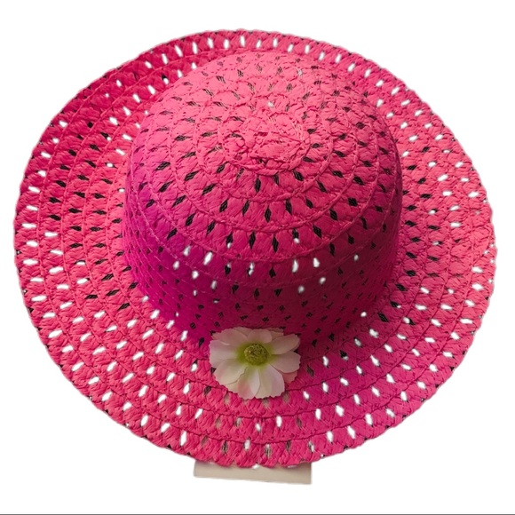 FLOPPY PINK SUN HAT FOR GIRL’S NWT - Picture 3 of 3